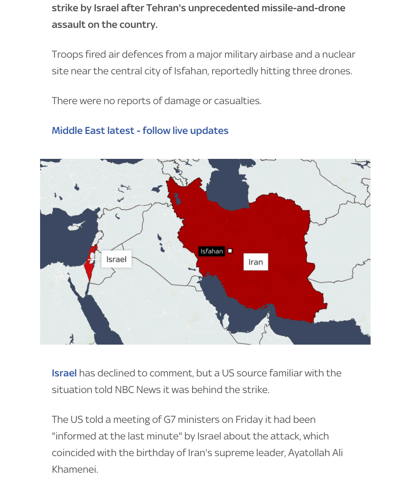 Iran calls Israeli strike 'infiltration' as it downplays attack on Supreme Leader's birthday