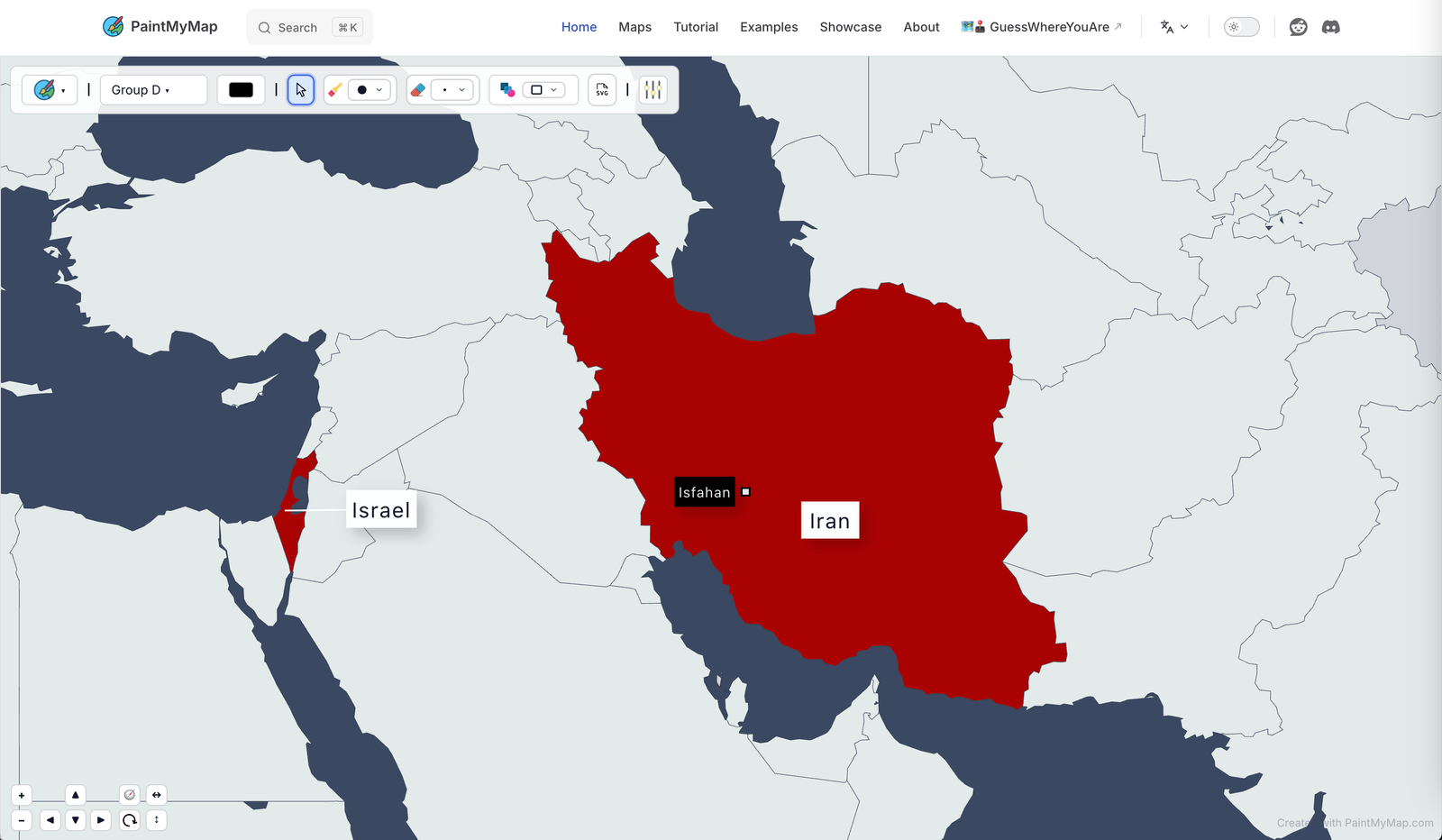Map in production