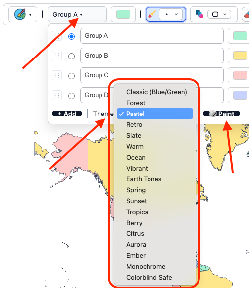 Theme selector